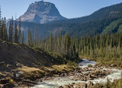 Krajobraz Parku Narodowego Yoho w Kanadzie