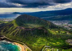 Stany Zjednoczone, Hawaje, Wyspa Oahu, Góry, Krater Koko