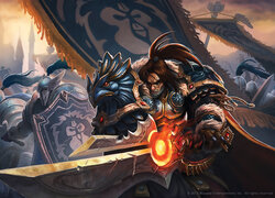 Król Varian Wrynn z gry World of Warcraft