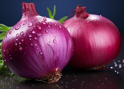 Cebula, Czerwona, Krople, Grafika