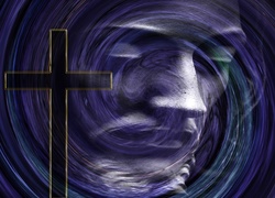 Krzyż i twarz Jezusa