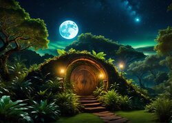 Księżyc nad chatką Hobbita