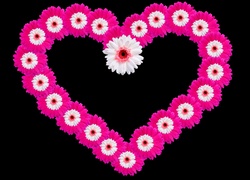 Miłość, Serce, Kwiatki, Walentynki