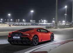 Lamborghini Huracan, EVO, Ulica, Oświetlenie, Noc