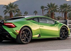 Zielone, Lamborghini Huracan Tecnica, Tył, Bok