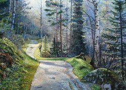Las w malarstwie Sergeya Lutsenko