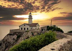 Latarnia morska Faro Capdepera w Cala Ratjada na Majorce