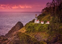 Latarnia morska Heceta Head na wybrzeżu Oregonu