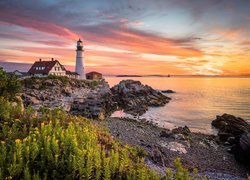 Latarnia morska Portland Head Light w Stanach Zjednoczonych