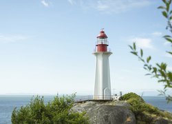 Latarnia morska Sheringham Point Lighthouse w Vancouver