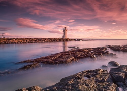 Latarnia morska w Akranes na islandzkim wybrzeżu