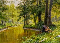 Leśna rzeka w malarstwie Waltera Morasa