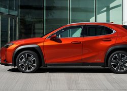 Czerwony, Lexus UX Hybrid, Bok