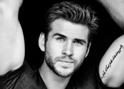 Liam Hemsworth, Aktor, Czarno-białe, Tatuaż