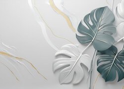 Monstera, Liście, Grafika