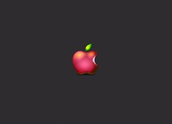 Logo Apple w grafice na czarnym tle