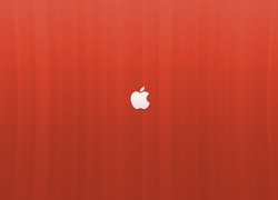Logo, Apple, Pomarańczowe, Tło