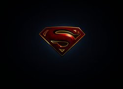 Logo Supermana na ciemnym tle