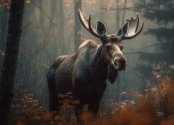 Łoś, Las, Rośliny