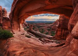 Stany Zjednoczone, Stan Utah, Park Narodowy Arches, Łuk skalny, Skały