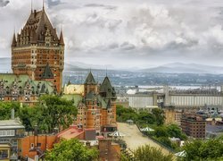 Luksusowy hotel Chateau Frontenac w Quebec