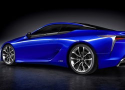 Luksusowy niebieski Lexus LC 500h