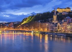 Lyon nad rzeką Saone