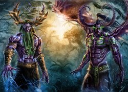 Malfurion i Illidan Stormrage z gry World of Warcraft