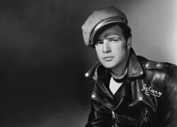 Аktor, Marlon Brando, Czapka, Skóra, Kurtka