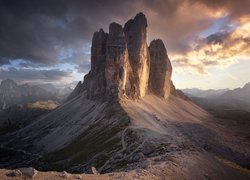 Góry, Skały, Masyw, Tre Cime di Lavaredo, Dolomity, Włochy