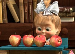 Masza i cztery jabłka