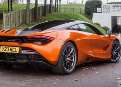 Pomarańczowy, McLaren 720S, Tył