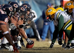 Mecz drużyn Green Bay Packers i Chicago Bears w trakcie mistrzostw w 2011 roku