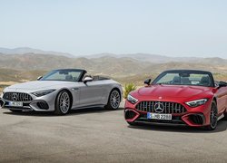 Srebrny, Mercedes-AMG SL55, Czerwony, Mercedes-AMG SL63