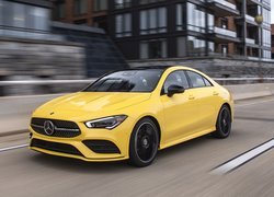 Żółty, Mercedes-Benz CLA, Coupe