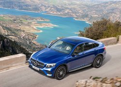 Niebieski, Mercedes-Benz GLC Coupe, SUV, 2016