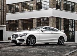 Biały, Mercedes-Benz, Klasa C, W205, Coupe