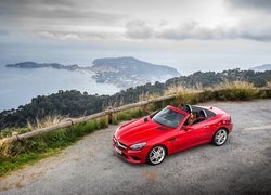 Czerwony, Mercedes-Benz SLK 250, Kabriolet