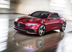 Czerwony, Mercedes Concept A Sedan, 2017