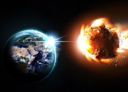 Meteoryt zbliża się do Ziemi