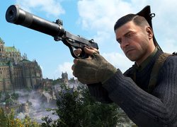 Gra, Sniper Elite 5, Mężczyzna, Broń