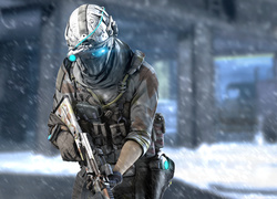 Mężczyzna z karabinem w grze Tom Clancys Ghost Recon: Phantoms