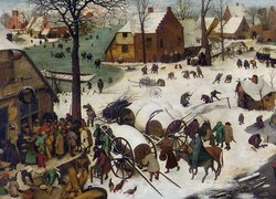 Miasteczko w obrazie Pietera Bruegela Starszego
