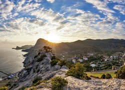 Miasto Sudak nad morzem Czarnym na półwyspie Krymskim