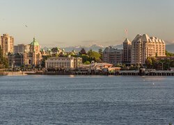 Kanada, Viktoria, Wyspa Vancouver, Wybrzeże, Domy