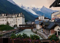 Miejscowość Chamonix Mont Blanc we Francji