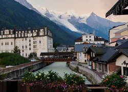 Francja, Chamonix Mont Blanc, Góry, Alpy, Muzeum historii lokalnej, Domy, Kanał wodny