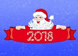 Mikołaj wita nowy 2018 rok
