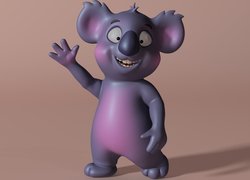 Miś koala w grafice 3D