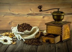 Młynek, Kawa, Ziarna, Worek